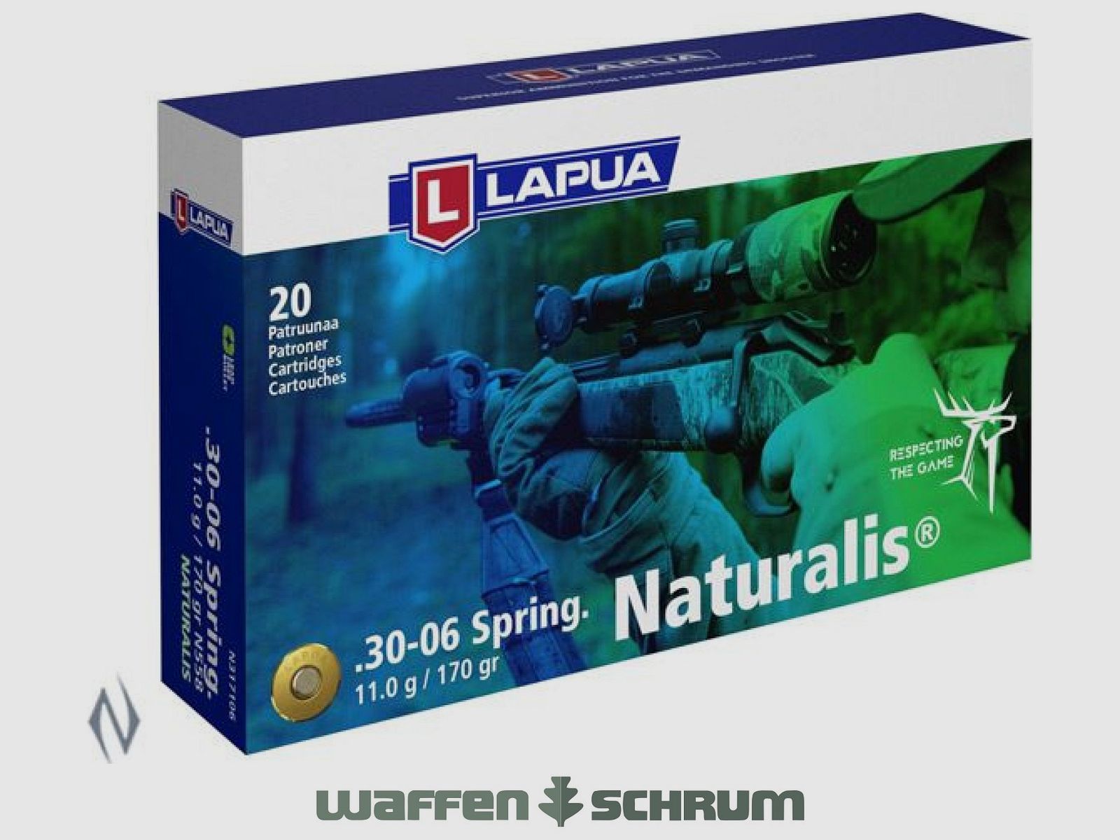 Lapua Naturalis 11,0g - 169gr. .30-06Spring