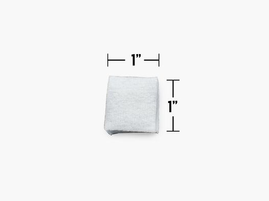 Tampons de nettoyage Shooter's Choice 1" (100% coton) - 500 pièces (SHF-914-500)