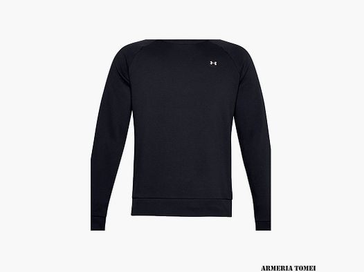 UNDER ARMOUR – MEN – RIVAL FLEECE CREW Black / Onyx White