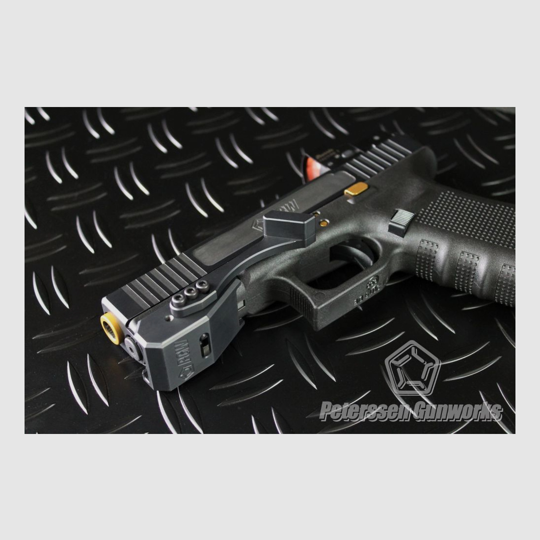 Peterssen Gunworks PGW Frameweight mit Daumenauflage für – alle Glock Pistolen