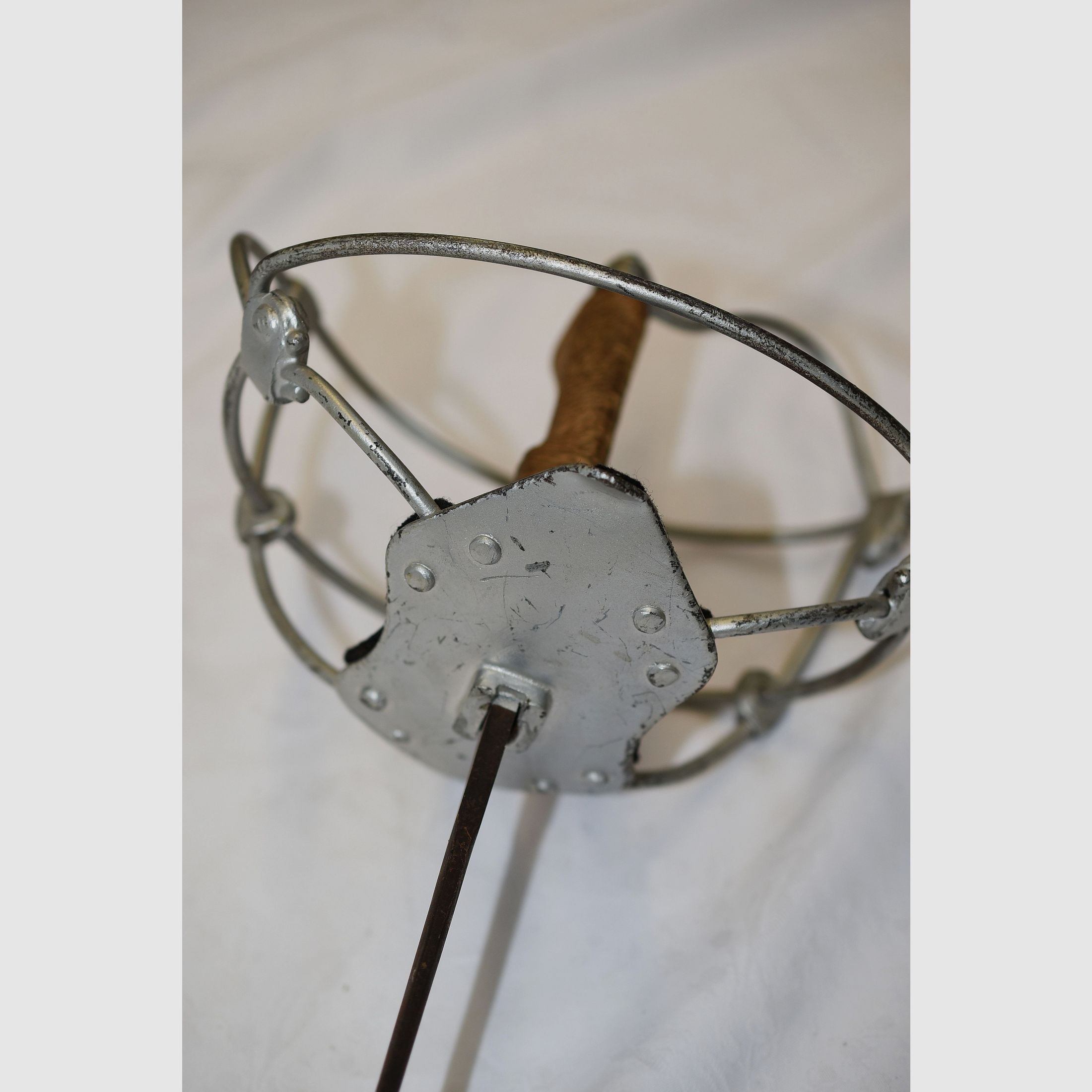 Racchetta da pallone, racchetta da tamburo, scherma, lunghezza totale 104 cm