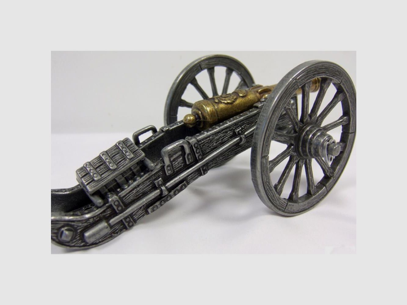 Dekorative Replik Napoleon Kanone Gribeauval 1806 Denix - 17 cm - Metall-Finish - Historisches Sammlerstück, Bild 3 von 5