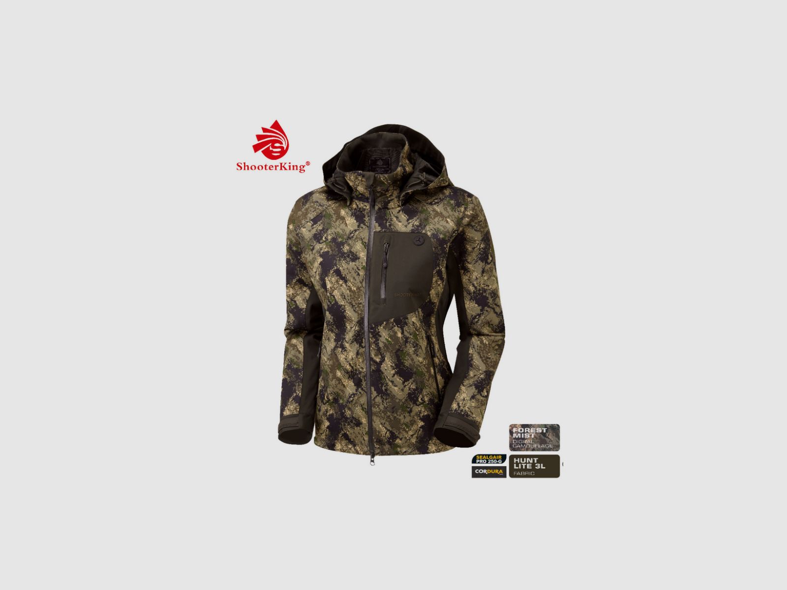 SHOOTERKING Huntflex Damen Jacke Digital Camo Forest Mist