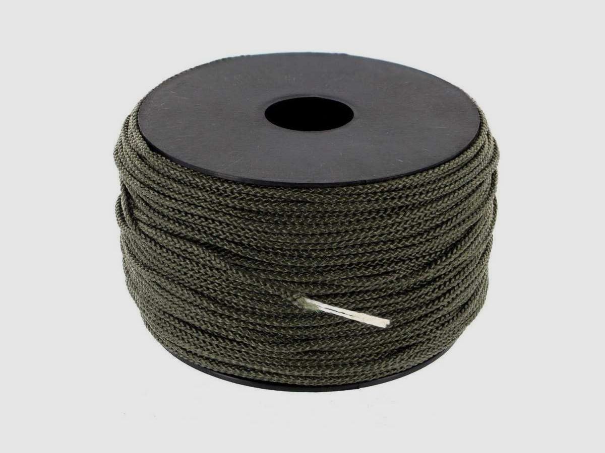 Geflochtene Schnur mit Kern - Geflochtene Schnur mit grünem Kern - Durchmesser 2 mm - 100 m, Bild 1 von 3