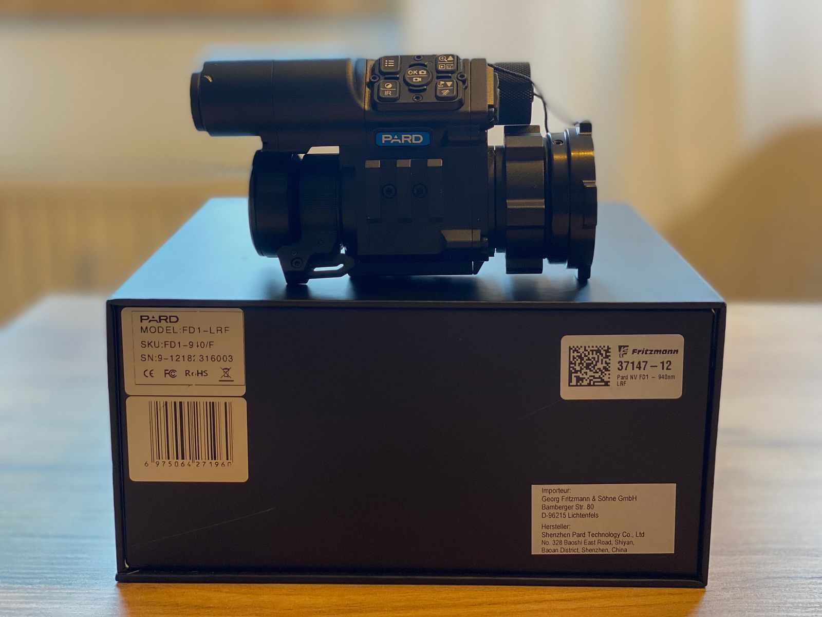 PARD FD1 LRF, 940 nm + Rusan MAR oder Präzise Jagen Adapter