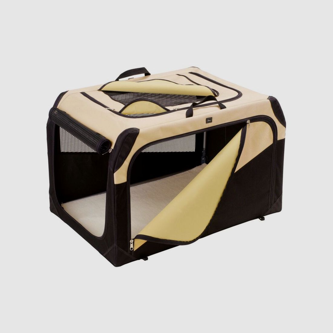 Hunter Faltbare Hundebox Beige/Schwarz