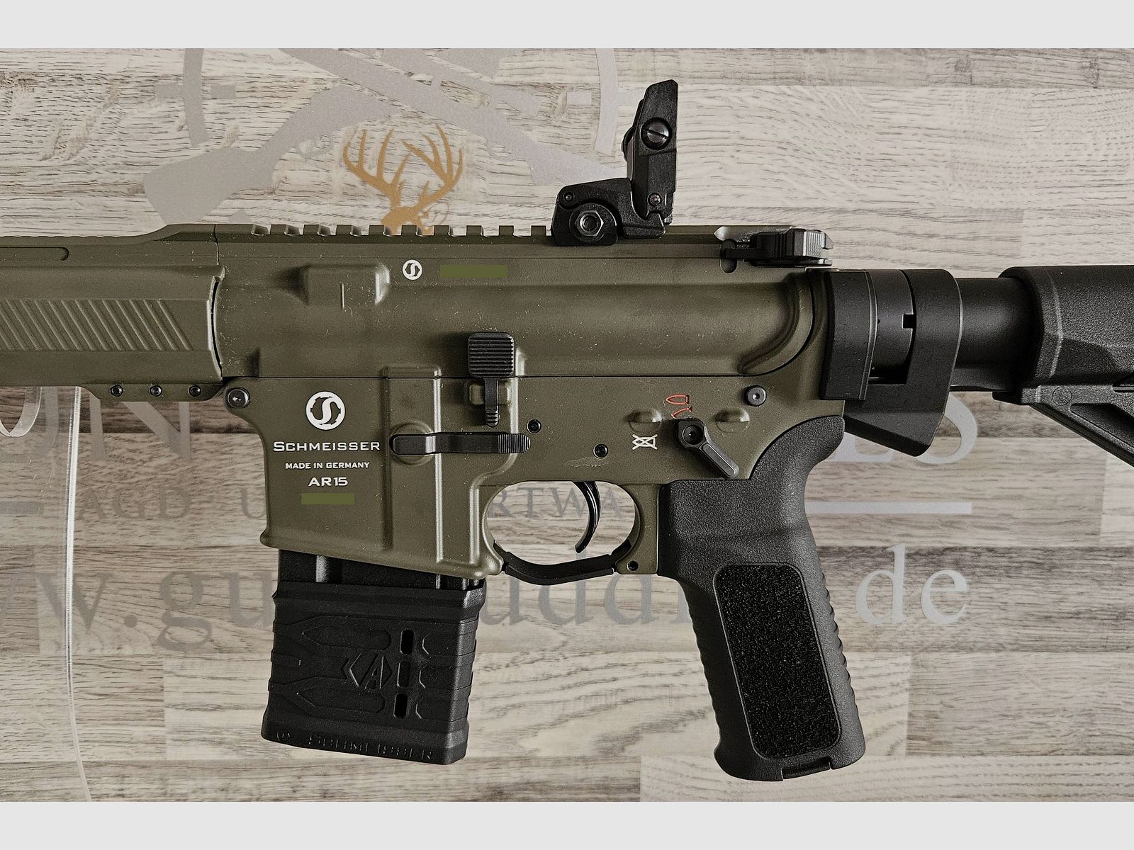 Schmeisser AR15 M4FL Sport Oliv 14,5" Kal. .223Rem. - verzendkosten vrij ! - Nieuwe goederen van de vakhandel