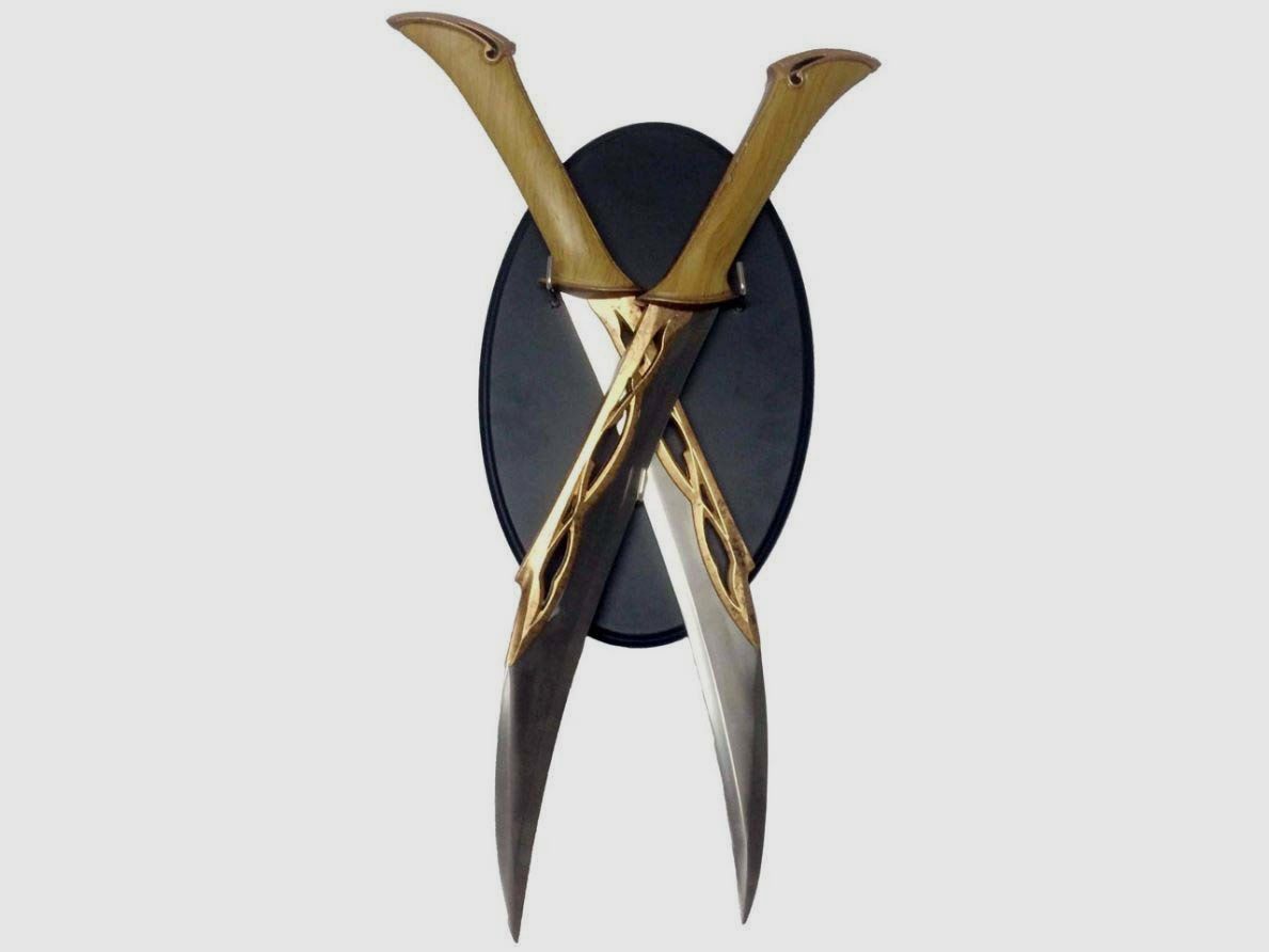 Dolche von Tauriel mit Wandhalterung