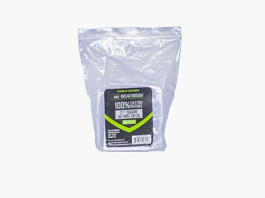 BREAKTHROUGH® .45 - .58 Cotton Patches (2-1/2"-63mm) 50 PCS
