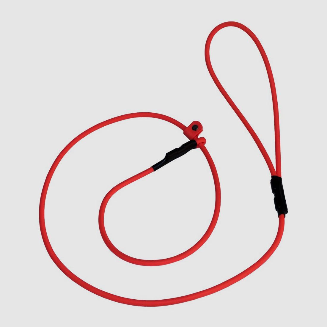 Handleine rund mit Würgehalsung – Orange