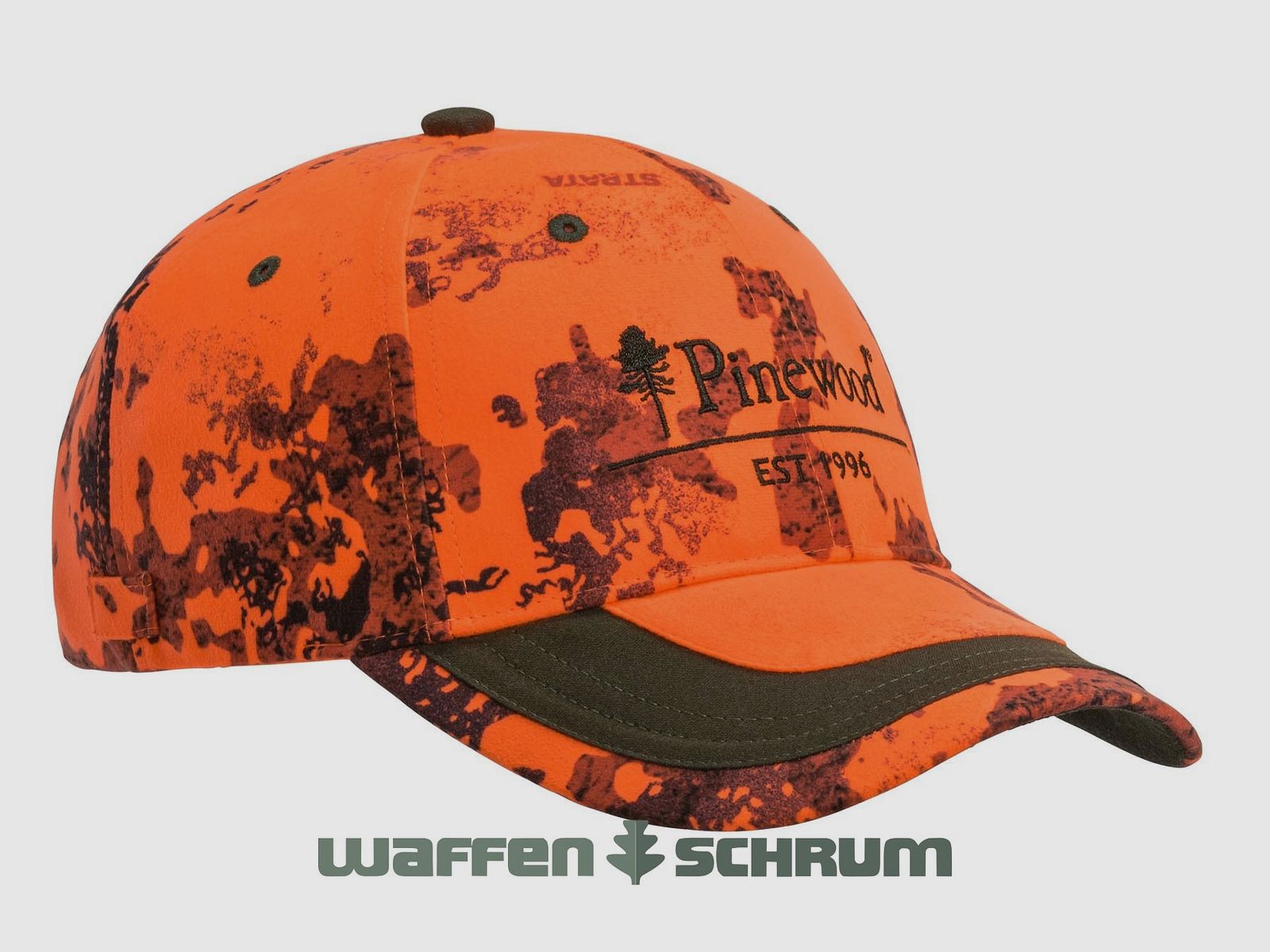 Pinewood Cap Kids Strata Blaze Moss Green