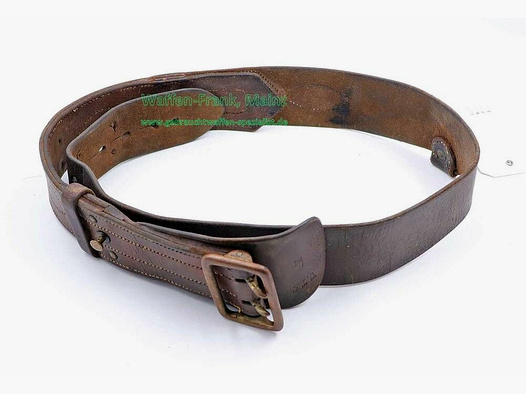 Inglés, fabricante desconocido cinturón militar de cuero WKII