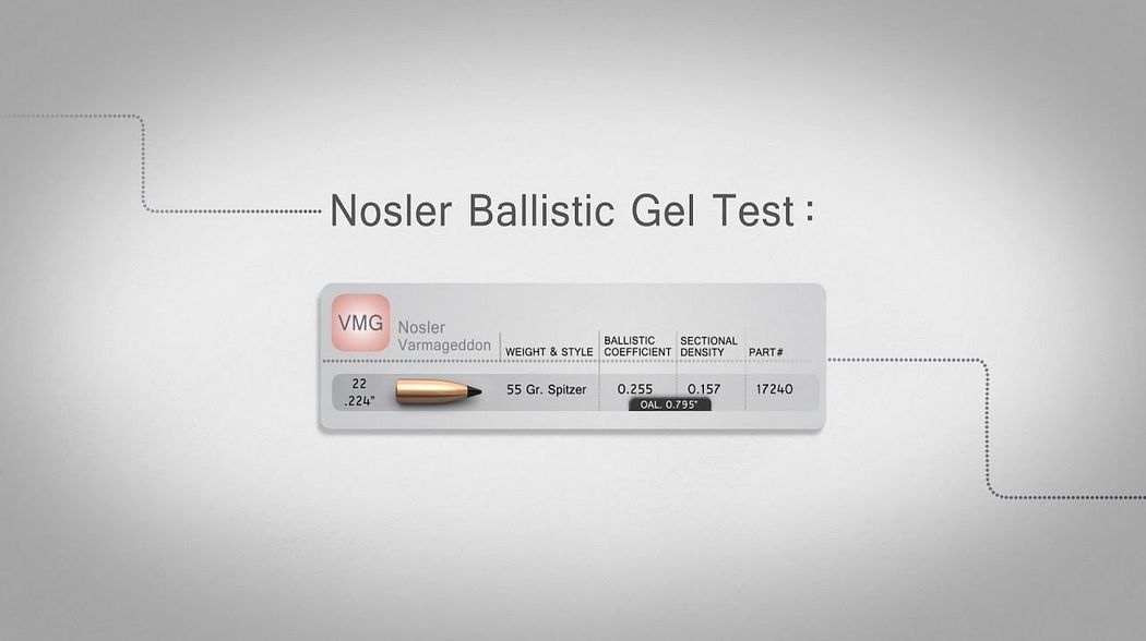 Nosler Varmageddon Bullet Gel Test