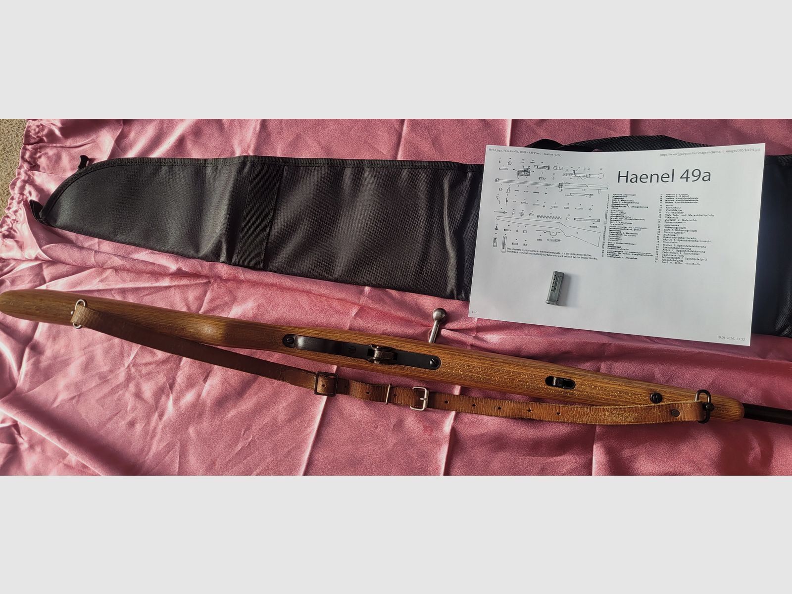 Je vends carabine à air comprimé avec magasin, modèle Haenel 49a