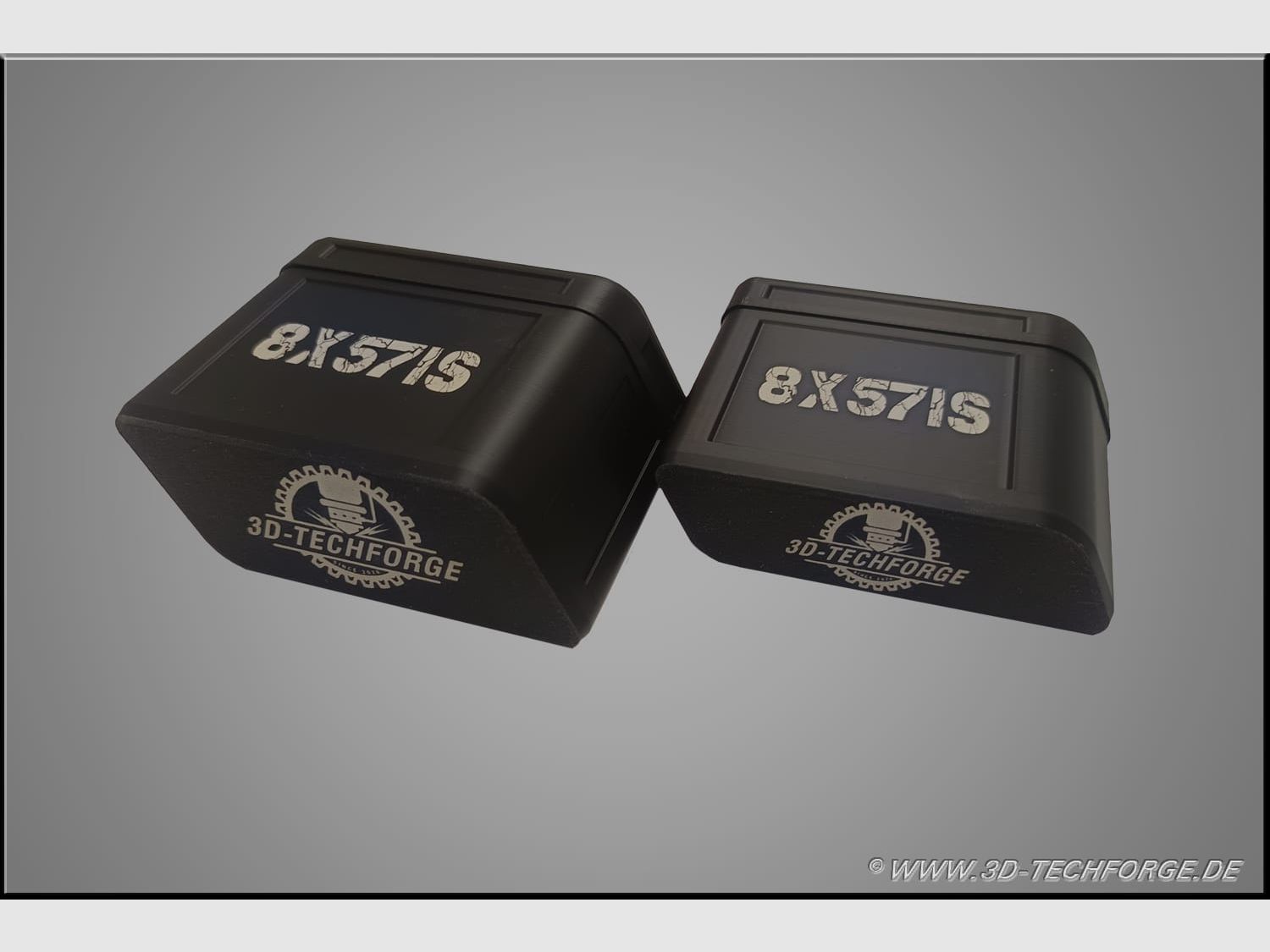 Estuche para cartuchos 8x57 IS magnético (5 / 10 disparos) – Silencioso y sin ruido con inserto de fieltro, muchos otros calibres bajo pedido