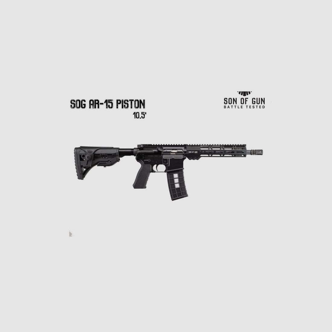 SOG AR-15 10.5" karabijn cal. 5,56x45/223Rem – gaszuiger, afbeelding 1 van 2