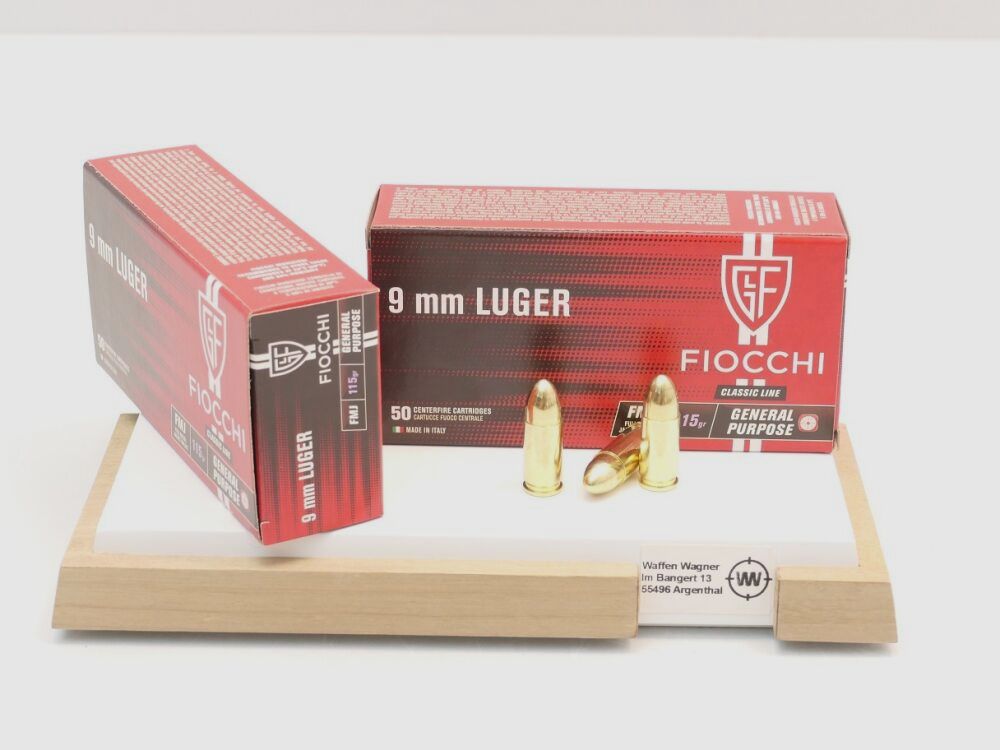 FIOCCHI VM 7.45g/115grs à50 9mm Luger