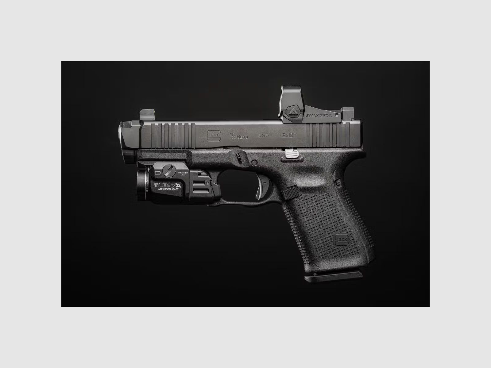 Swampfox Liberty II 1x24 RMR Reflexvisier - 4-in-1 Multi-Reticle, rot