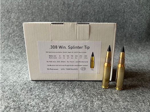 Geschoss Manufaktur Splinter Tip .308 Win. 