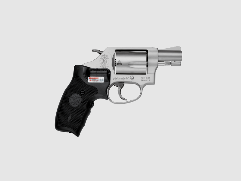 Revolver Smith & Wesson 637 .38 Special Argento con Laser Crimson Trace