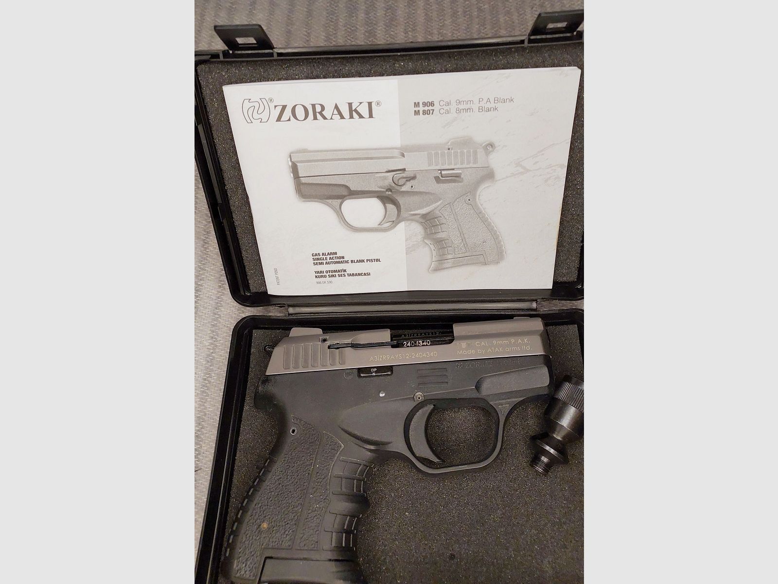 Zoraki M 906 - P Schreckschusspistole 9mm P.A.K. Titan (PTB 1099)