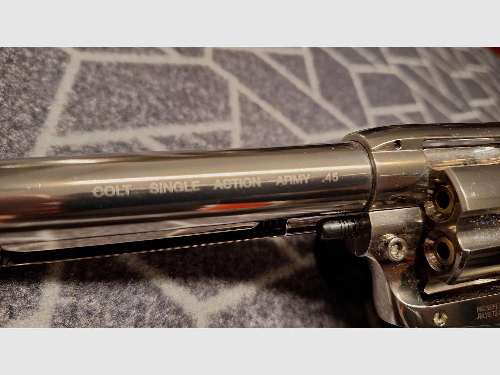 Colt Single Action Army® 45 nickel Co2-Revolver Kaliber 4,5 mm BB-NEU