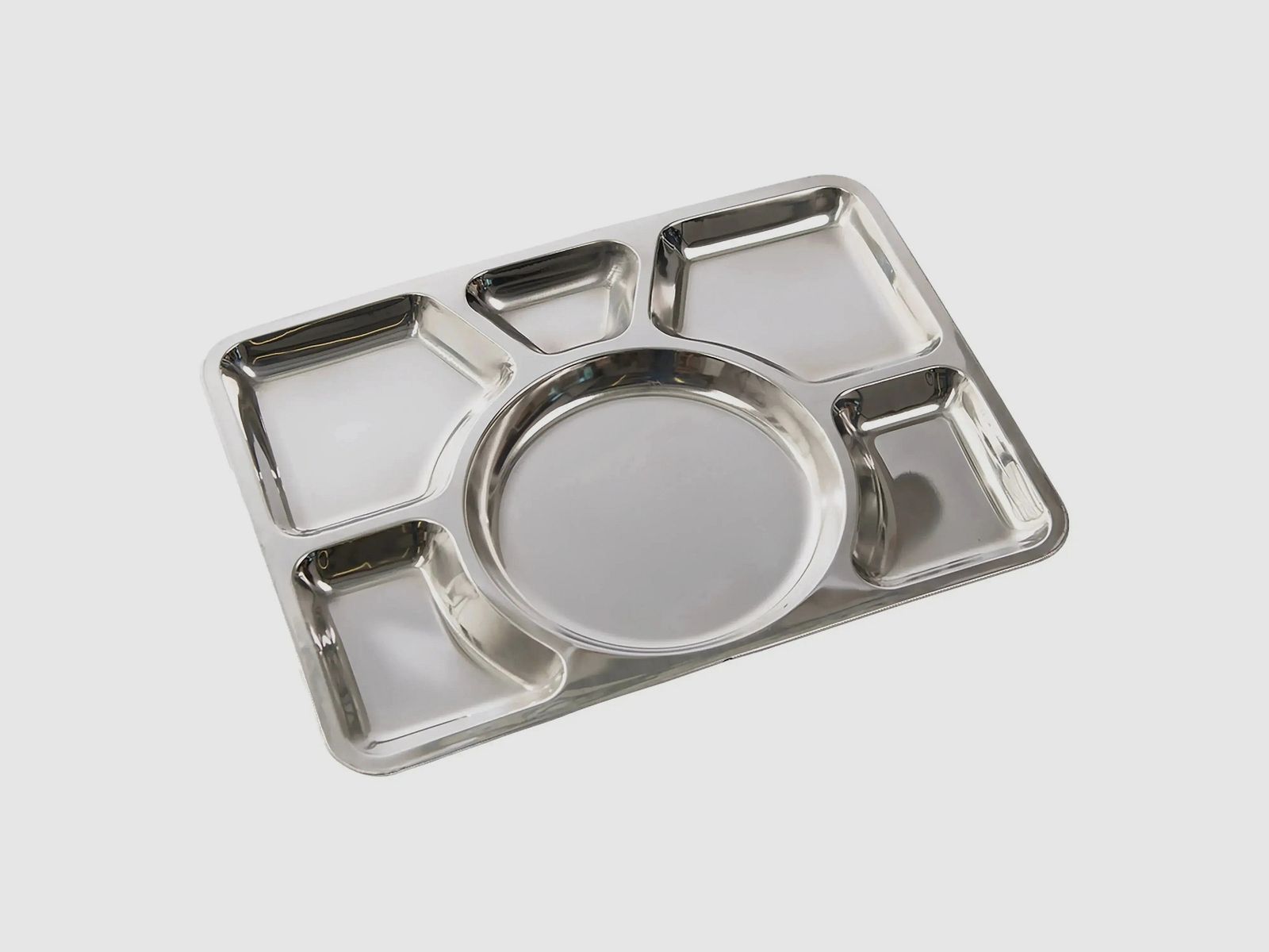 Mil-Tec Set da Cucina in Acciaio Inossidabile con 6 Scomparti