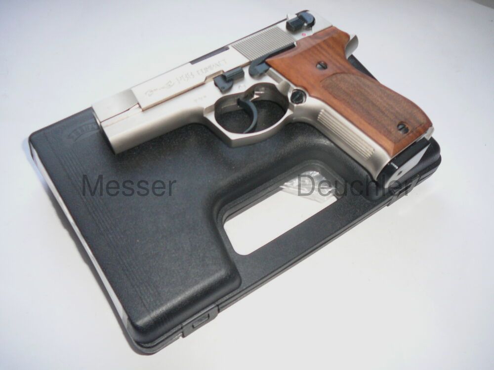Walther P88 vernickelt/Holzgriffschalen
