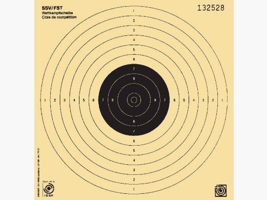 Ziele Pistole 10m AC, ISSF/SSV, nummeriert