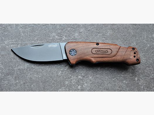 Coltello in legno blu Walther BWK 2 – Coltello tascabile