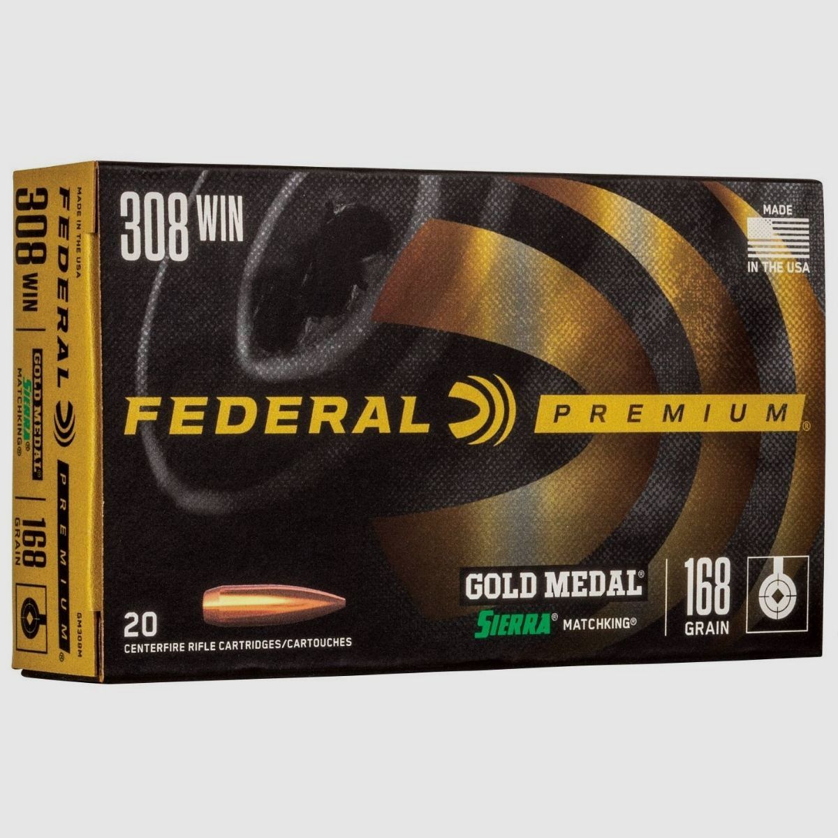 .308 Win Federal BTHP Sierra 168gr, imagen 1 de 4