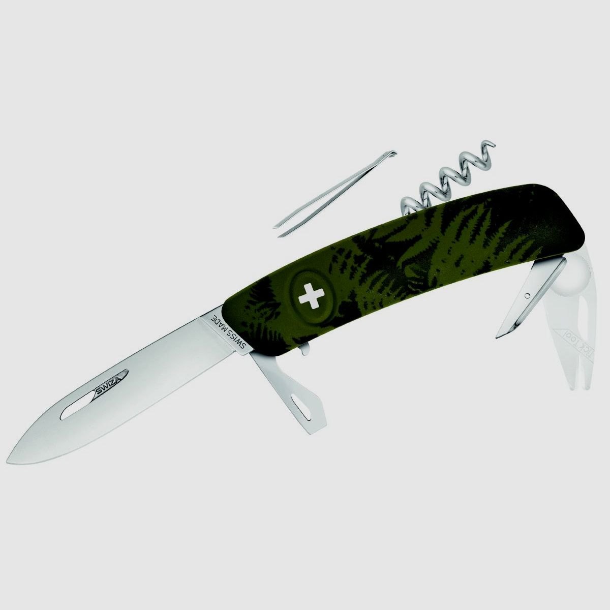 Swiza Klappmesser TT03 Silva Khaki  Klingenlänge: 7,5cm - Stahl 440 Klingensperre