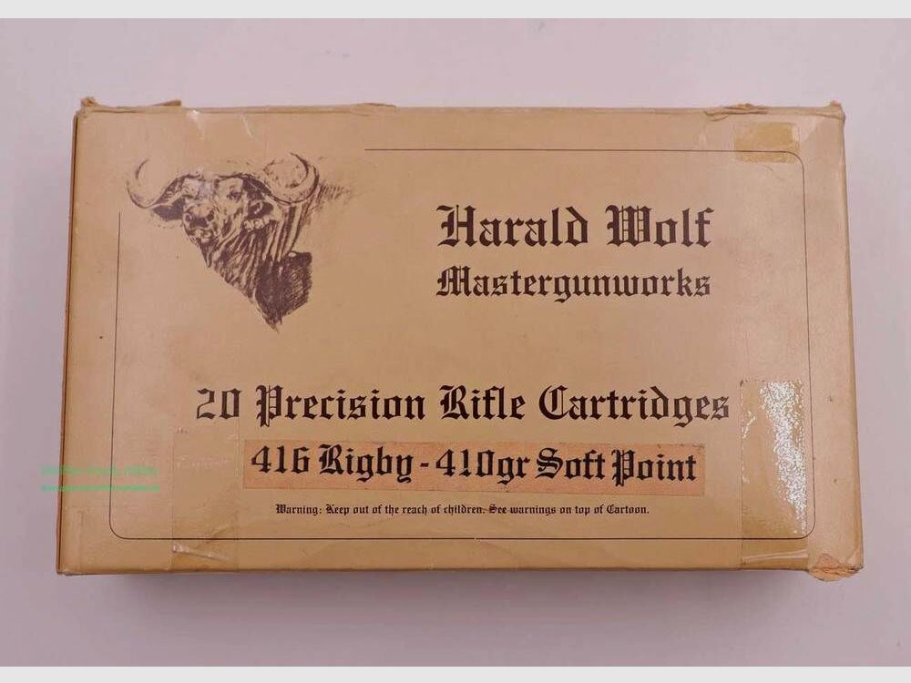 Harald Wolf, Belgium Rifle Cartridges .416 Rigby