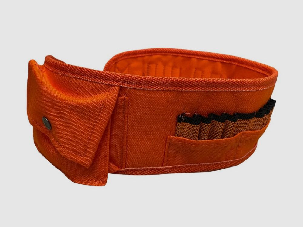 Rifle cartridge bag with orange pouch 20 cells
