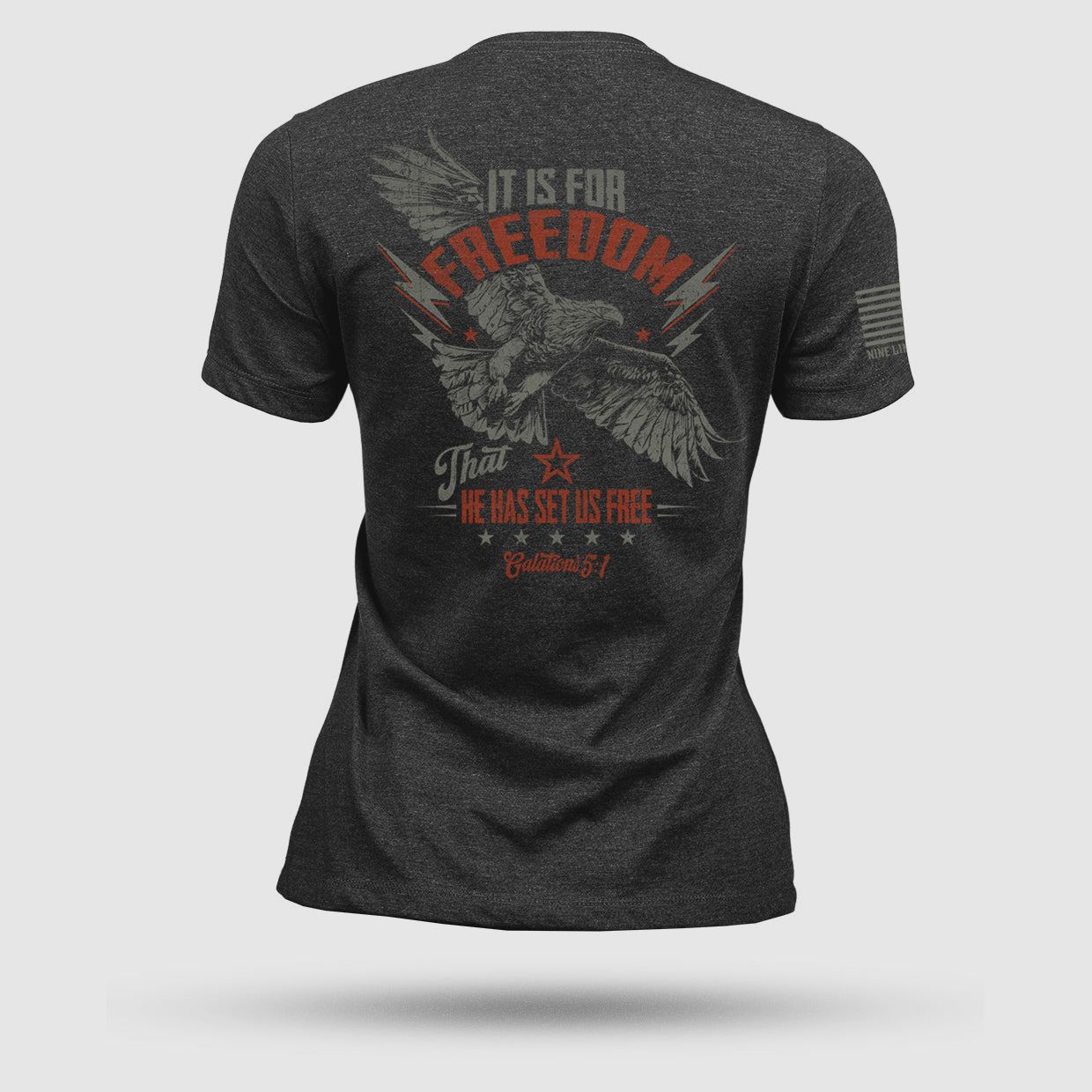 Women's T-Shirt HE HAS SET US FREE, image 2 of 5
