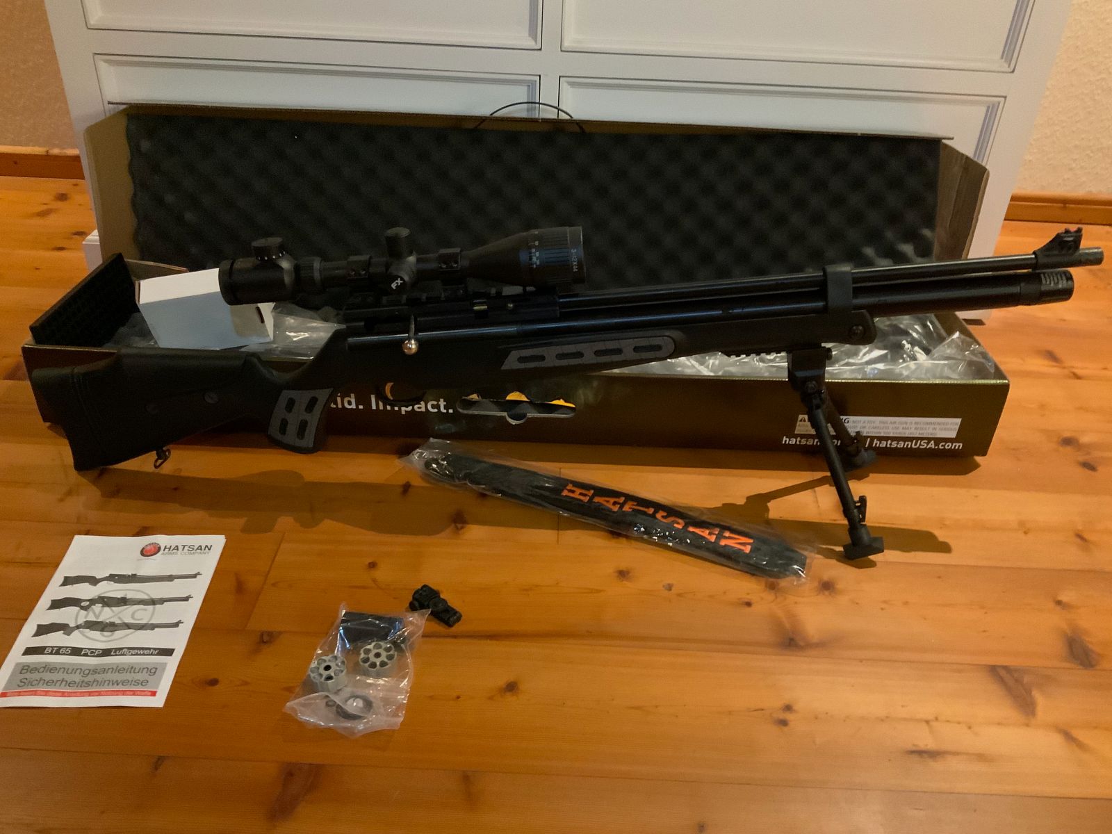 Hatsan BT 65 PCP carabina de aire comprimido rifle de aire calibre 7,62mm