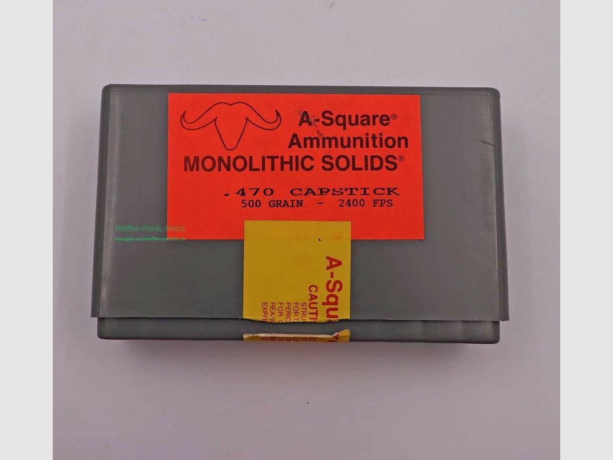 A-Square Ammunition Büchsenpatronen .470Capstick