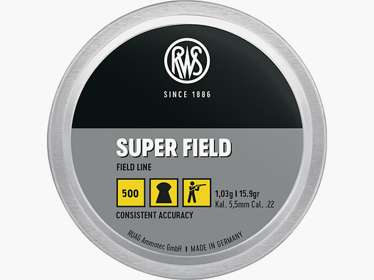 RWS S-FIELD Diabolo 5.5 mm Ø5.51 1.03 g 500 pcs