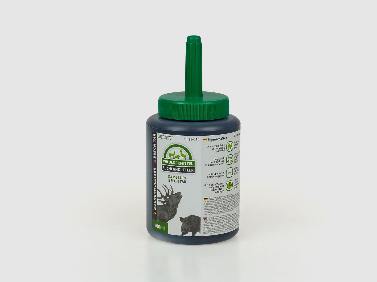 Buchenholzteer, 500 ml. Dose mit Pinsel