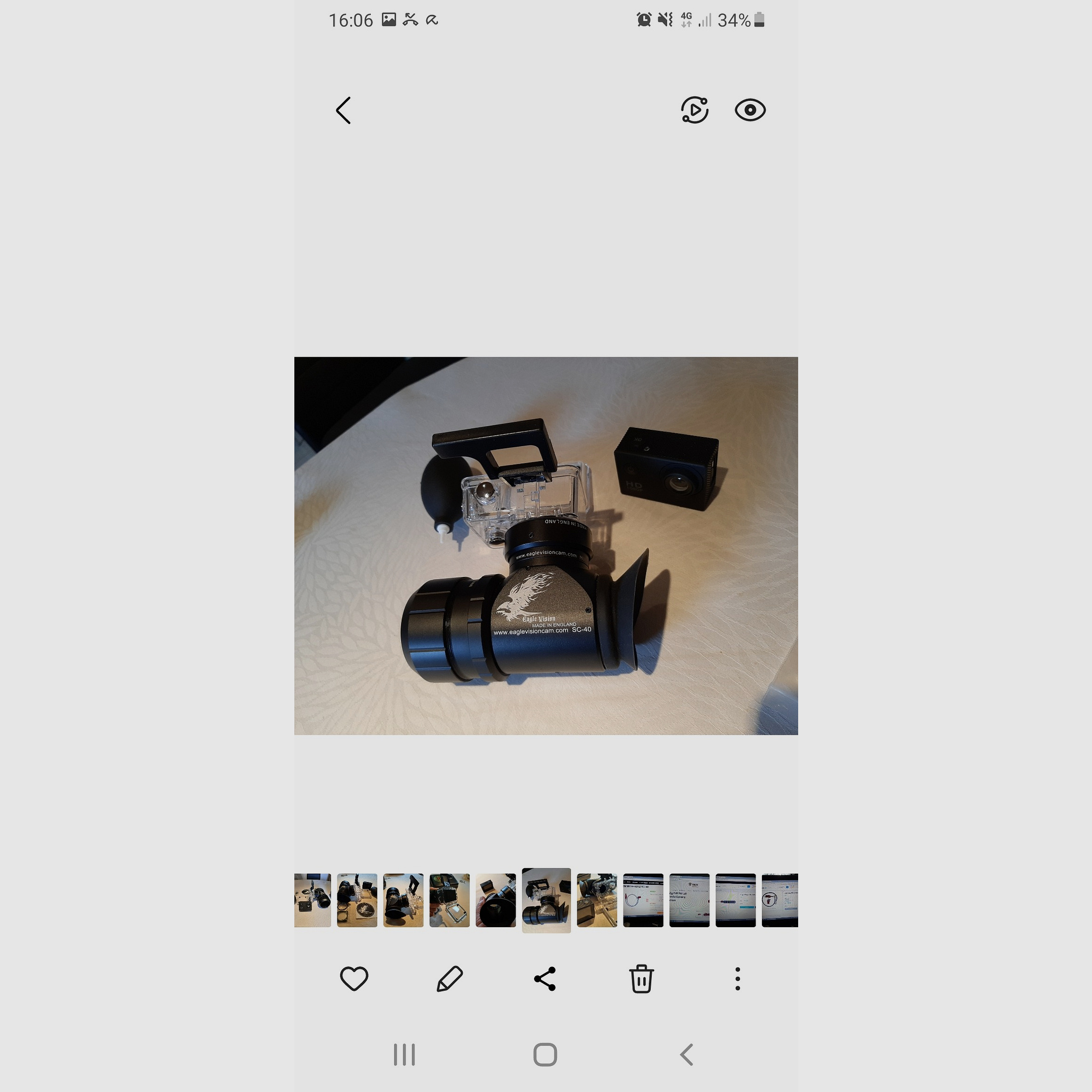 Adapter für Zielaufnahmekamera  Eagle-Vision-Cam aus England SC-40