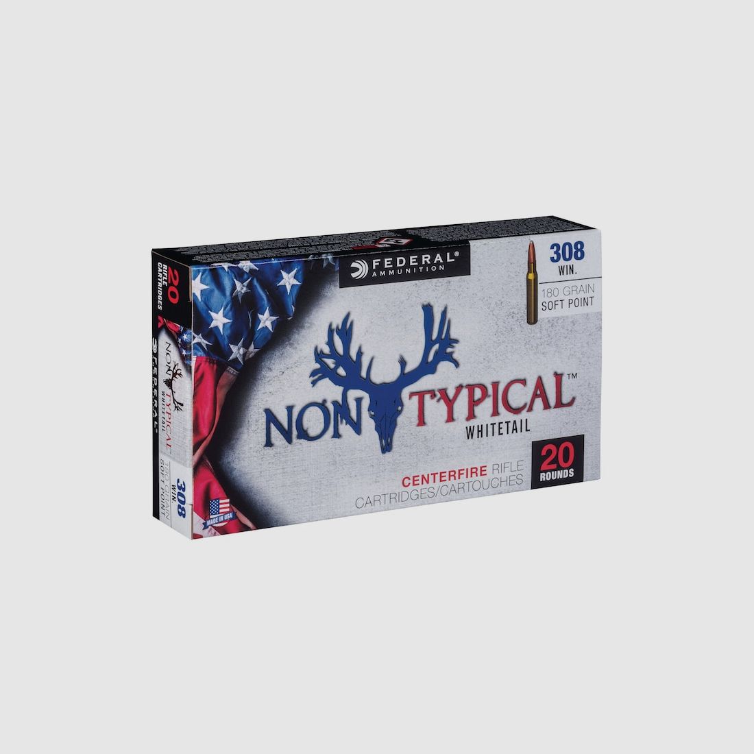 Federal Non-Typical .308 Win. 180GR JSP 20 Patronen