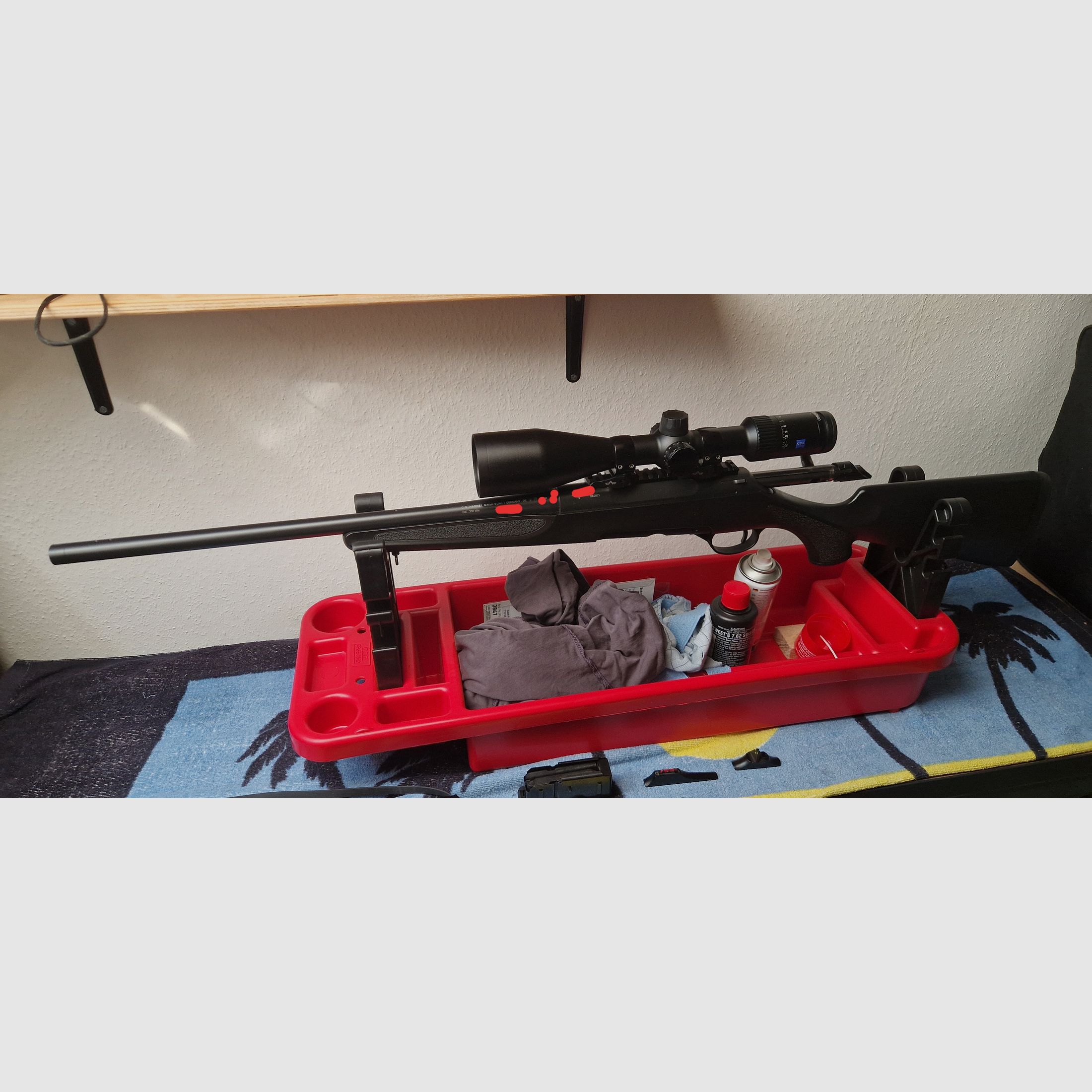Haenel Jaeger 10 compact in .308 Win mit EAW Spannmontage und Zeiss v4 3-12x56