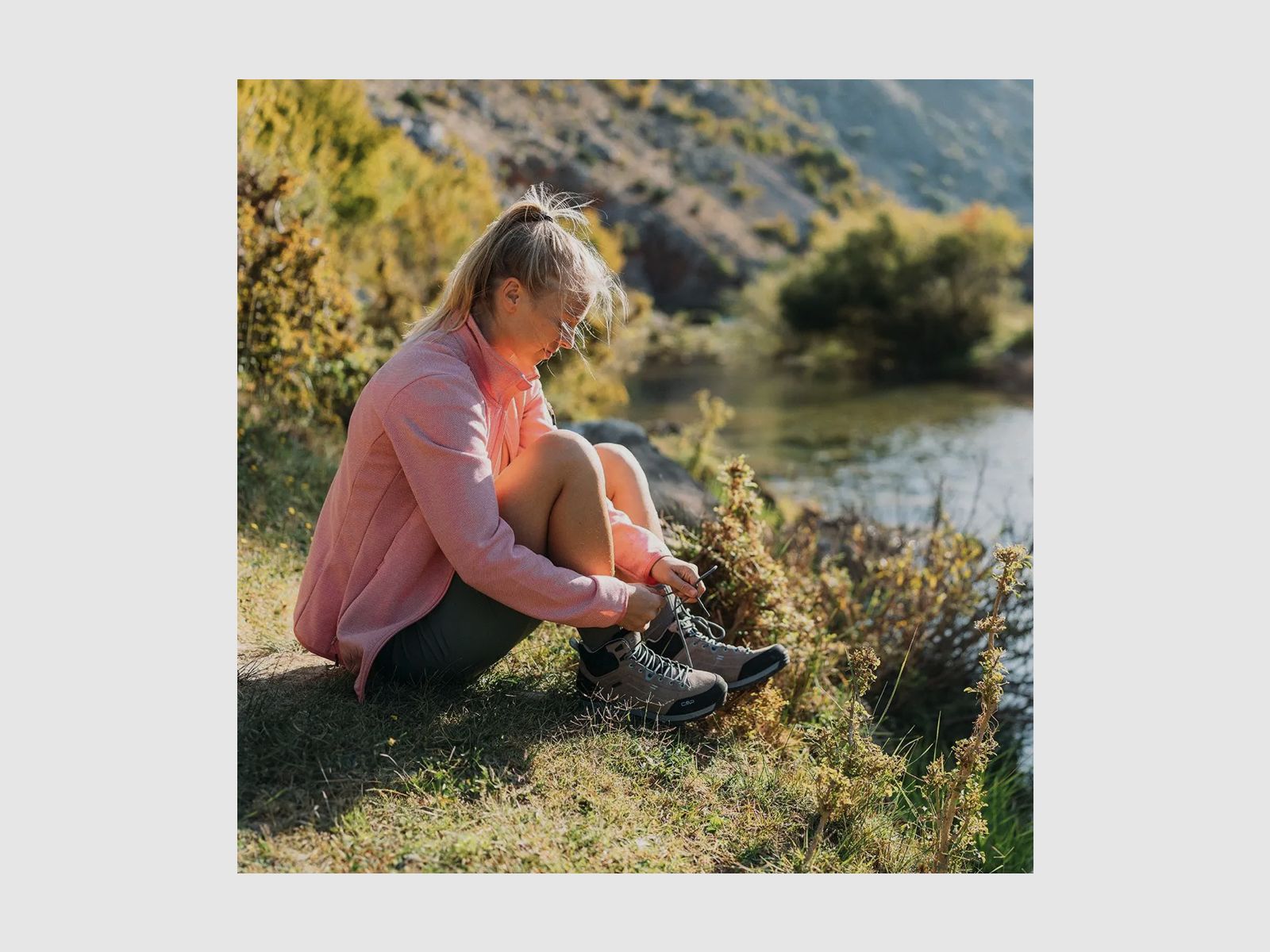 Chaqueta de mujer CMP Knit-Tech-Fleece con capa interior de malla Orchidea Bianco