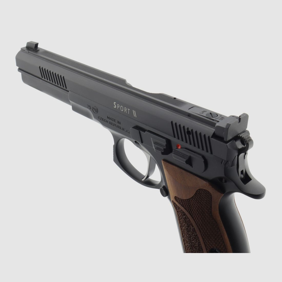  Waffen Oschatz Sport II SA 6" Longslide Matchpistole Nussbaum Matchgriff original von Waffen-Oschatz Stuttgart CZ75