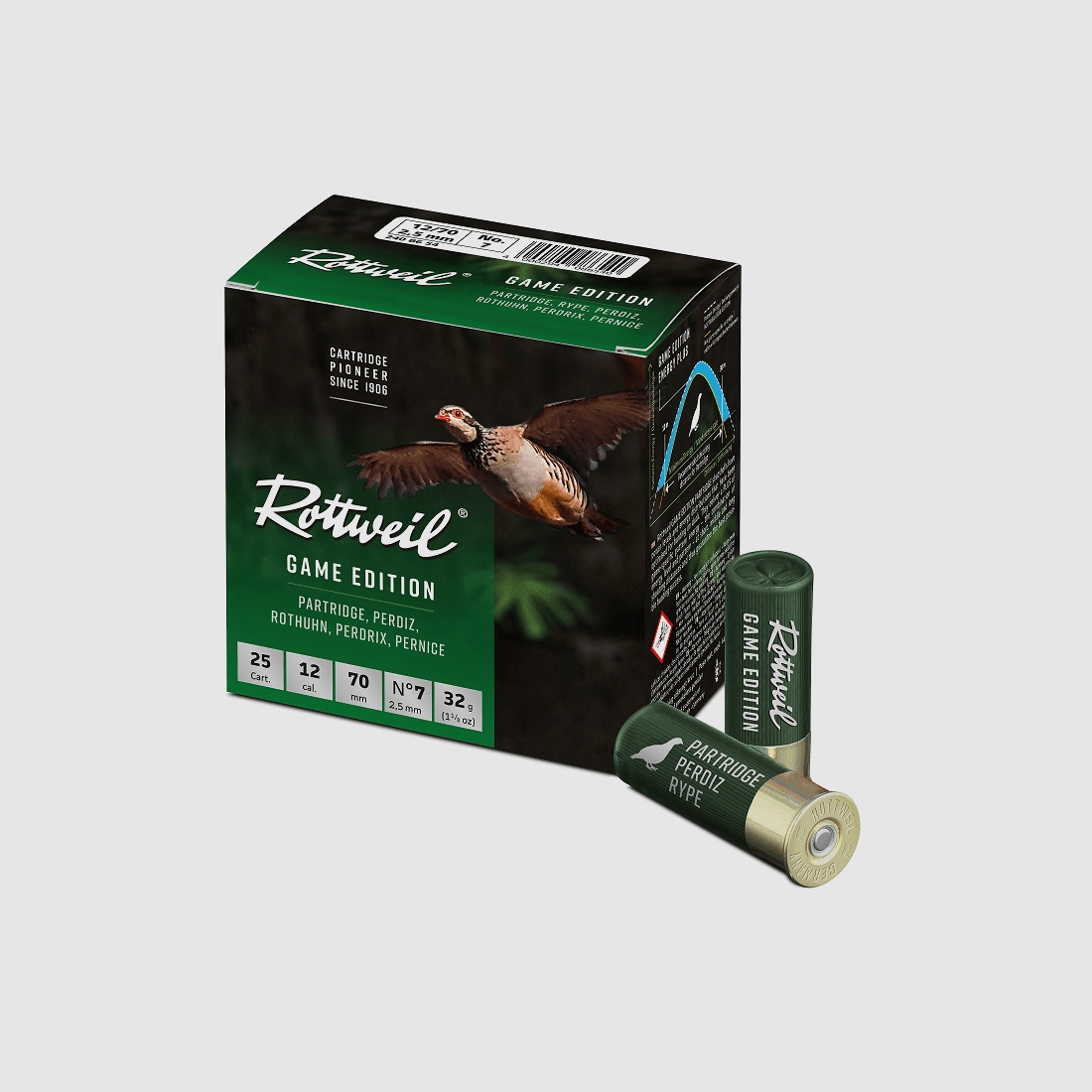 Rottweil Game Edition Fagiano 12/70 2,5 mm - 25 pz.