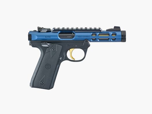 Ruger PISTOOL MARK IV 22/45 LITE .22 LR 4,4"/11,18CM COBALT KINETIC SLATE ANODIZED 1/2"-28