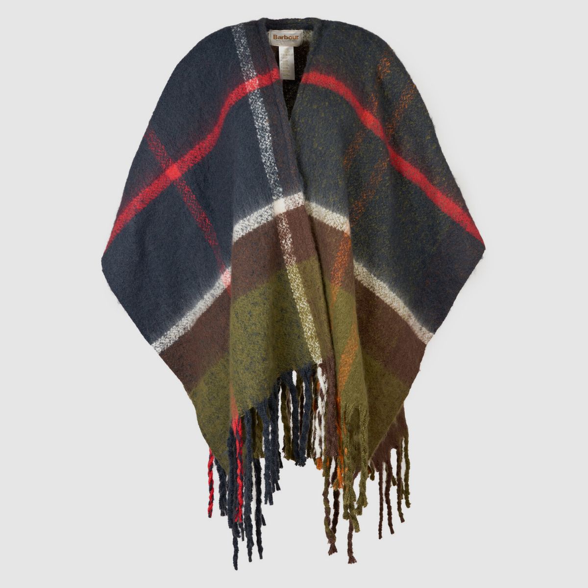 BARBOUR Isla Boucle Serape Cape Oliv