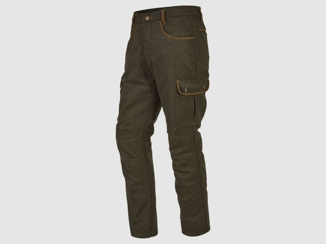 Rascher Herren Cargohose Thermo Loden Ludwig oliv