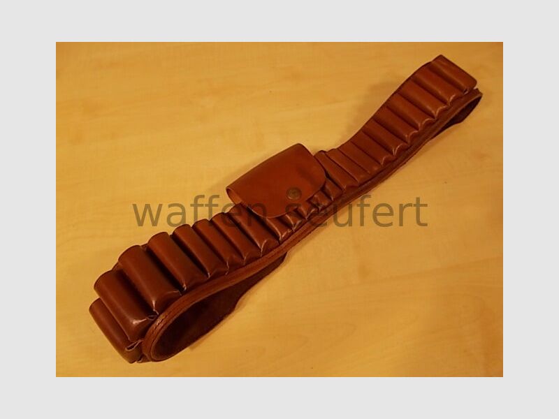 Shotgun cartridge belt 12 cartridge pouches medium e.g. 30-06
