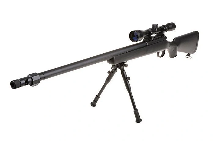 Karabin snajperski ASG WELL MB07D z lunetą i dwójnogiem, zdjęcie 9 z 18